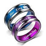 Personalized His Queen & Her King C