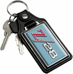 Brotherhood Car Key Chain for Camaro - Classic Models Keychain for Men and Women Gift Key Ring - Island Teal - Z28