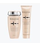 Kérastase Curl Manifesto Curly Hair Shampoo and Conditioner, 2-Step Hydrating, Anti-Frizz Routine, For Very Curly and Coily Hair, Bain Hydratation Douceur and Fondant Hydratation Essentielle, 2x250 ML