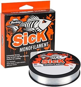 Berkley Sick Nylon Fishing Line - Strong Tension Monofilament Fishing Wire, Low Stretch, Low Memory, Abrasion Resistant And Perfect For Freshwater and Saltwater Sea Fishing