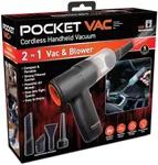 Pocket Vac Handheld Vacuum Compact Wireless Vacuum Cleaner, Lightweight Hand Held Vacuuming for Home Kitchen Car Corner Upholstery Pet Hair Dust Crumbs Cleaning