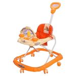 Jini & Juju Rainbow |Baby Walker| 2 In 1 Walker Music And Light Handle Parental Push Handle, Foldable & Adjustable 360°, Walker 0 To 1 Years Kids - Color Assorted - Diy (Manual In Package)