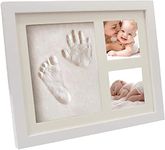 Discoball Baby Hand and Footprint Kit, Baby Handprint Kit and Footprint Picture Frame Clay Kit, Hand and Foot Prints for Baby Casting Keepsake Baby Gift Nursery Picture Frames