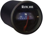 Ritchie Navigation RitchieSport X-21BU - Black Housing with Blue 2-inch Direct Reading Dial Dash Mount Compass