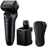 Panasonic Wet & Dry 5-Blade Electric Shaver with Advanced Motor and Responsive Beard Sensor and Cleaning/Charging Station (ES-LV9U-K841), Black