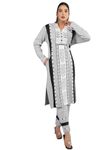 TYSORT Winter Woolen Hair Kurta Palazzo Set for Womens with Pocket