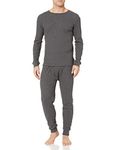 Amazon Essentials Men's Standard Thermal Long Underwear Set, Charcoal Grey Small