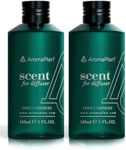 Aromaplan Hotel Scents Cozy Cashmere 5 Fl Oz (2 Pack), Luxury Aroma & Hotel Fragrance Diffuser Oil- Hotel Diffuser Oil for Aromatherapy- USA Made, Bigger Bottle, Bolder Aroma & Longer Lasting