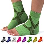 Plantar Fasciitis Sock Leg & Foot Supports Planters Faciatias Heel Support Compression Foot Sleeves Toeless Compression Socks Swollen Ankles and Feet Treatment Nano Socks for Women Green S-M