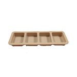 Amos Silicone 4 Cavity Regtangle Shape Silicone Mould for Soap Belt 60g Pack of 3 (Random Colour)