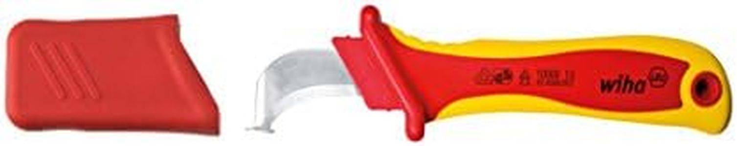 Wiha Stripping Knife Hook Blade with Sliding Shoe for Round Cables in Blister Pack (36053) 200 mm