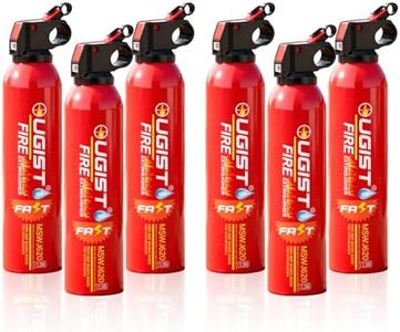 Ougist Small Portable Fire Extinguisher for Home and Kitchen, 21oz Each, 6-Pack, Water-Based Fire Extinguishers for Quick Emergency Response, Prevent Re-Ignition, Ideal for Vehicle and Camping, MSJ620