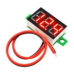 ICSTORE DC Voltmeter Indicator - DC 3.5-30V, LED Display Panel DC Digital Voltage meter for Electrical, Computers, Electronics, Home, Industrial Equipment's (RED, PACK OF 1)