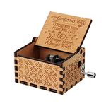 You are My Sunshine Husband to Wife Music Boxes,Laser Engraved Vintage Wooden Sunshine Musical Box Gifts for Birthday/Christmas/Valentine's Day-Husband to Wife