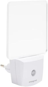 Integral LED Veilleuse Avec Détecteur Automatique Jour/Nuit, Plastique, format Prise Electrique Blanc Mat