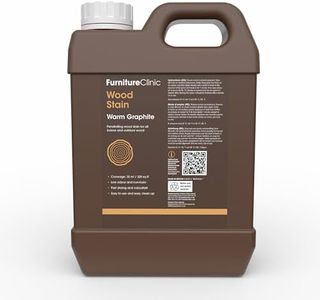 Furniture Clinic Wood Stain | Water Based | Fast Drying, Low Odor, & Non-Toxic | Multiple Finishes | for Indoor & Outdoor Furniture and More | White Ash (8.5oz / 250ml)
