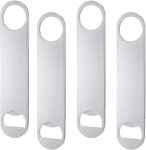 4 PCS Beer Bottle Openers,Bar Key for Bartender,Simple and Effective Flat Beer Openers(Skateboard-Silver)