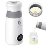 Bellababy Smart Portable Milk Warmer, Cordless Bottle Warmer for Breastmilk, Formula or Water, Fast Warming & Precise Temp Control, 10oz Big Capacity LED Display Rechargeable, Milk Warmer for Travel.