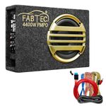 FABTEC 8 Inch Under Seat Active Subwoofer Bass Tube for Cars (InBuilt Amplifier Wire Kit, 200 RMS)