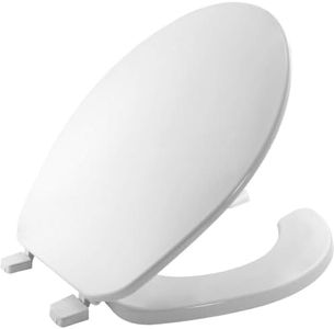 Bemis 75 000 Round Open Front Toilet Seat, White
