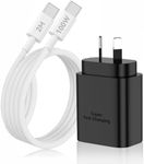 45W USB C Super Fast Charger for Samsung, USB Wall Charger Block with 2M/6.6FT Type C Charging Cable Cord, Type C Adapter for Samsung Galaxy S23 Ultra/S23/S23+/S24/S24+/S24Ultra/S22 Ultra/Galaxy Tab