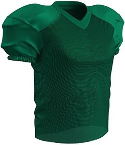 CHAMPRO boys Youth Stretch Time Out Polyester Practice Football Jersey, Forest Green, X-Large US