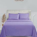 Clara Clark Premier 1800 Collection 4pc Bed Sheet Set - King Size, Lavender