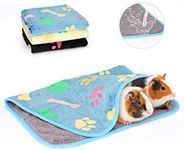 YUEPET 3 Pack Waterproof Guinea Pig Blankets Washable Small Animal Fleece Cage Liners Soft Pet Mat Guinea Pigs Fleece Bedding for Hamster Rabbit Chinchilla Ferret Guinea Pig 23"×16"