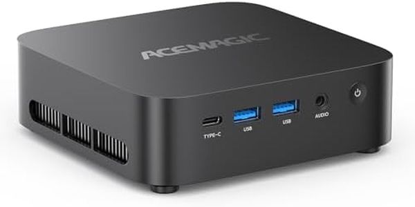 ACEMAGICIAN AMD Mini PC Ryzen 5 7430U, Mini Gaming PC 16GB DDR4 512GB SSD, Mini Computers Micro Desktop PC Support 4K Triple Display/WiFi6/BT5.2 for Gaming/Office/Home