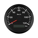 ELING GPS Speedometer Gauge Velometer 120KM/H for Car Motorcycle Boat Yacht with Backlight 85mm 12V/24V