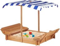 Kids Sandbox with Adjustable Cover,