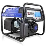 Hyundai Easy Starting Compact 2.2kw / 2.75kva 196cc 6.5hp Open Frame 4 Stroke Petrol Generator with 2x 230v 13a sockets, Suitable for industrial and home use With 3 Year Warranty