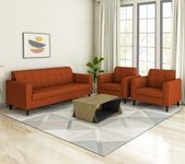 Sofa Architect Rio Elegant 3+1+1 5 Seater Sofa Set (Rust)