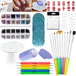 Nail Art Set of Assorted Tools and Decorations