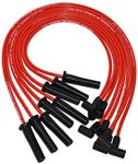 A-Team Performance - 8.0 mm Double-Layer Red Silicone Spark Plug Wires BBC Big Block - Compatible with Chevy Chevrolet GMC Straight Boot Wires 396, 402, 427, 454, 502, 572