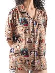 ComicSense.xyz Unisex Anime Oversized Shirts for Men and Women, Wanted Pirates Printed Kimono Fit Hawaiian Shirt - XX-Large