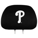 FANMATS MLB Philadelphia Phillies Head Rest Covers, 2-Pack