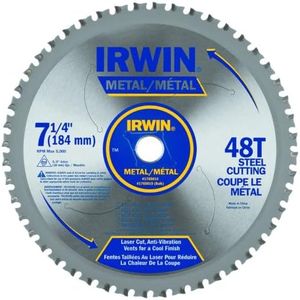 IRWIN Tools Metal-Cutting Circular Saw Blade, 7 1/4-inch, 48T (4935555)