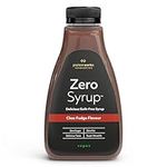 Protein Works - Zero Syrups 425ml | Choc Fudge |Guilt Free Dessert Topping Sauce | Fat Free & Sugar Free | Vegan & Keto Friendly