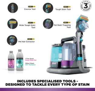 Shark StainStriker Pet Spot Cleaner – Portable Carpet & Upholstery Cleaner