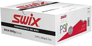 PS08-90 - PRO Speed Wax Shop - PS8 RED - 25 to 39 Degrees Fahrenheit - Bulk 900g Box - 5 X 180g Bars - Fluoro Free - Ski or Snowboard