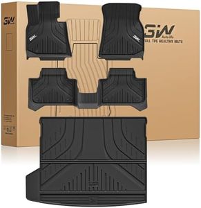 3W Floor Mats & Cargo Liner for BMW X3 G45 2025 2026, Accessories Custom Fit TPE All Weather 1st & 2nd Row Car Mats and Trunk Liners for BMW X3 30/M50 xDrive
