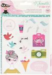 American Crafts Shimelle Glitter Girl 342 Piece Sticker & Washi Book and Folder