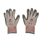 3M Cgl-Gu Nitrile Rubber Comfort Grip Gloves, General Use, (Grey, Large), Pack of 1