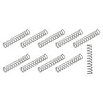 METALLIXITY Compression Springs (0.8x6mm OD,35mm Free Length) 20Pcs, 304 Stainless Steel Extension Spring - for Shop Home Repairs, DIY Projects, Silver Tone