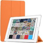 DuraSafe Cases for iPad PRO 9.7 Inch 2016 [ A1673 A1674 A1675 ] Tri Fold Smart Cover with Translucent Back, Auto Sleep/Wake - Orange