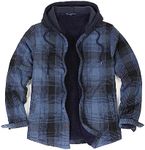 ZENTHACE Mens Sherpa Lined Hooded F