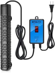 HiTauing Aquarium Heater, Upgraded 300W/500W Fish Tank Heater with Intelligent Leaving Water Automatically Stop Heating and Advanced Temperature Control System, Suitable for Saltwater and Freshwater