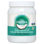 Nutiva Organic Cold-Pressed Virgin Coconut Oil, 1.6 L | Organic, Non-GMO, Fair Trade | Vegan, Keto, Paleo | Fresh Coconut Flavor and Aroma for Cooking & Healthy Skin and Hair