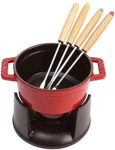 Staub 1400406 Mini Chocolate Fondue Set, 10 cm, Cherry,Red